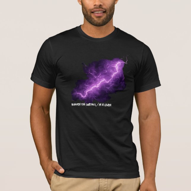Camiseta Debajo De La Superficie - Tormenta Dentro (Anverso)