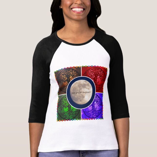 Camiseta Debajo de los cielos de agosto… (Anverso)