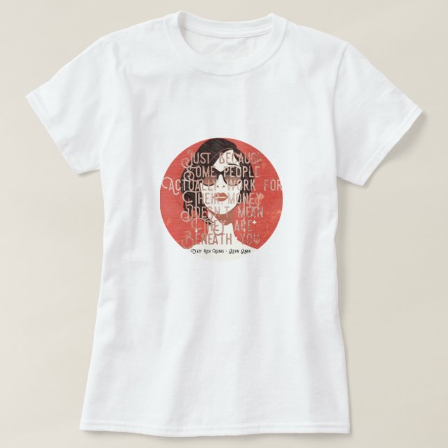 Camiseta debajo de usted - locos ricos asiáticos (Diseño del anverso)