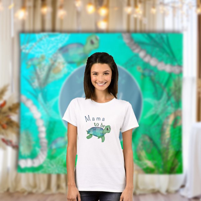 Camiseta Debajo del mar, mamá será Baby Shower (Under the Sea Mama to Be Baby Shower T-Shirt)