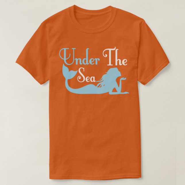 Camiseta Debajo del mar Sirena (Diseño del anverso)