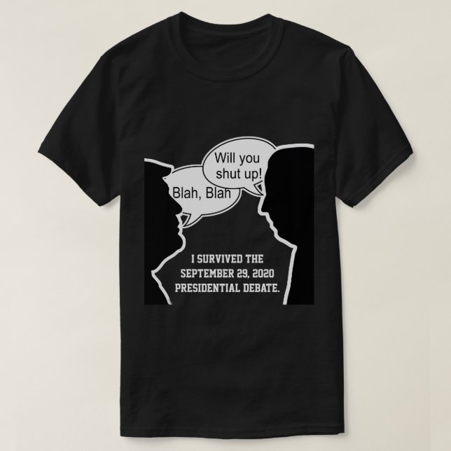 Camiseta Debate presidencial sobrevivido (Diseño del anverso)