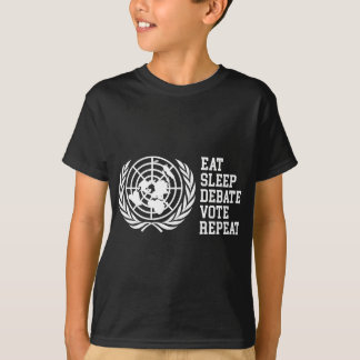 Camiseta Debate Repetir Modelo de Logo de la ONU Naciones U