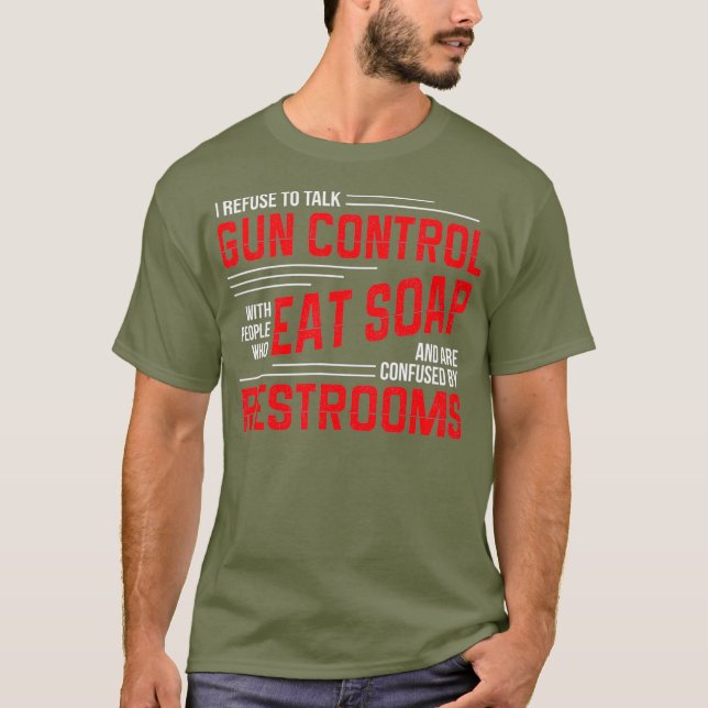 Camiseta Debate sobre el control de armas Segunda enmienda  (Anverso)