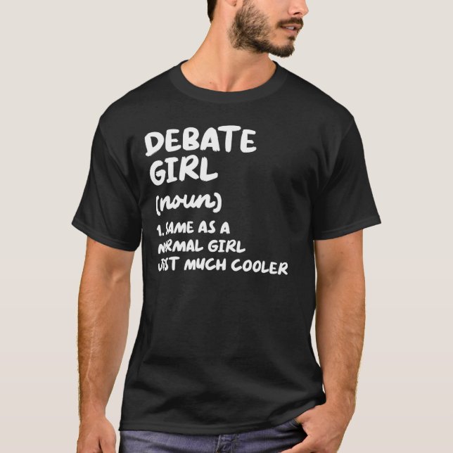 Camiseta Debate sobre el equipo de debate de definición de  (Anverso)