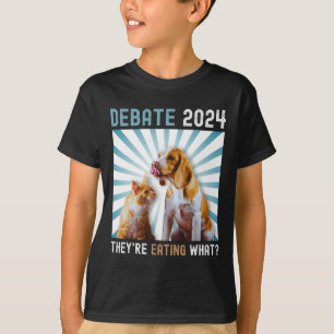 Camiseta Debate sobre las elecciones de 2024: El gato de pe
