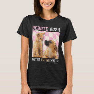 Camiseta Debate sobre las elecciones de 2024: El gato de pe