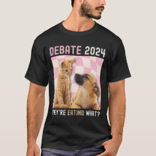 Camiseta Debate sobre las elecciones de 2024: El gato de pe