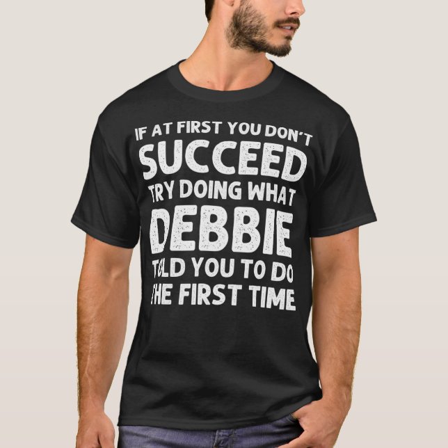 Camiseta DEBBIE Nombre Navidades divertidos de cumpleaños p (Anverso)