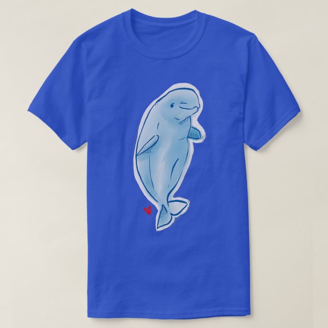 Camiseta debe amar a beluga (Diseño del anverso)