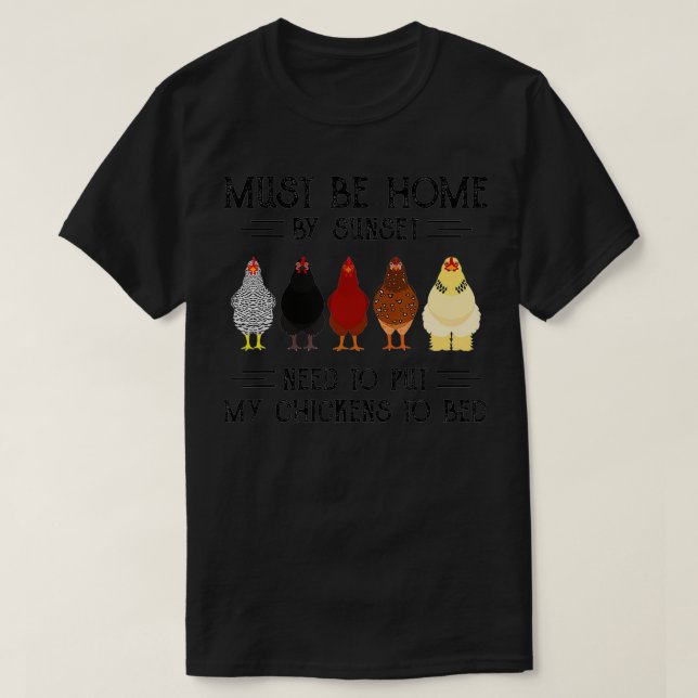 Camiseta Debe Estar En Casa Al Amanecer.  (Diseño del anverso)