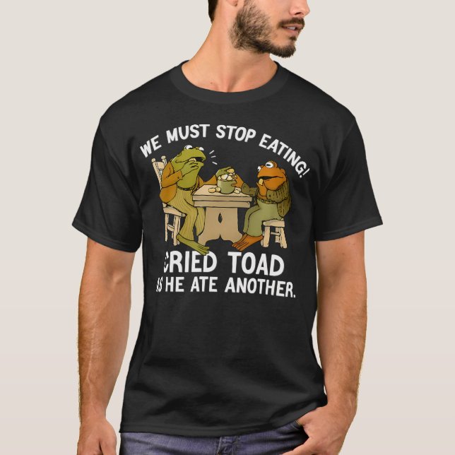 Camiseta Debemos dejar de comer sapo ya que se comió otro s (Anverso)