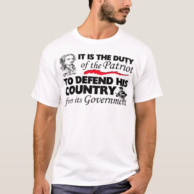 Camiseta ¡Deber del patriota! (Anverso)