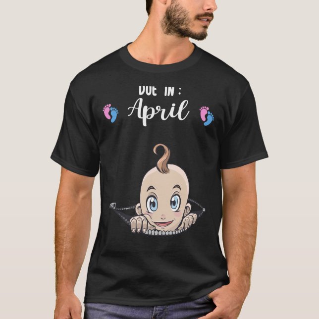 Camiseta Deber en abril de embarazo (Anverso)