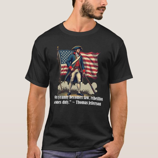 Camiseta Deber sobre la rebelión - Soldado norteamericano p (Anverso)