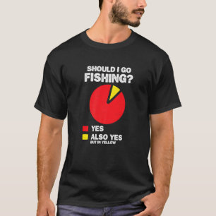 Camiseta ¿Debería Ir A Pescar Sí Pescador De Hobby C