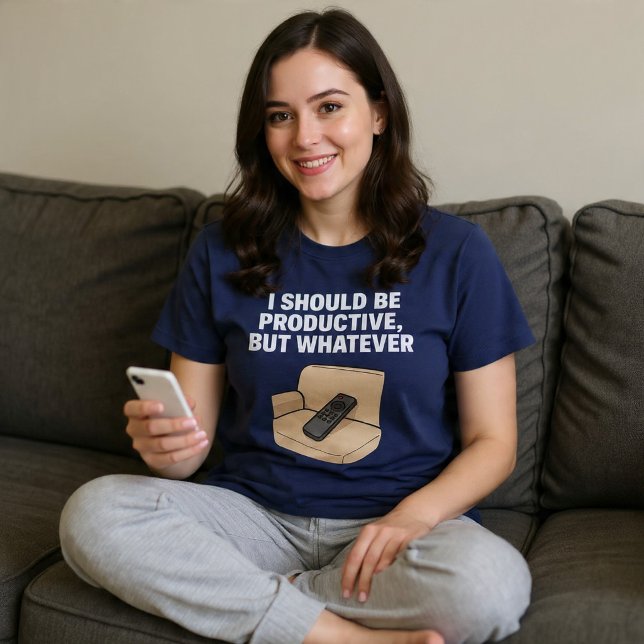 Camiseta Debería ser productivo, pero da igual (Subido por el creador)