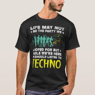 Camiseta Deberíamos Escuchar A Techno Music Edm Raver Headb