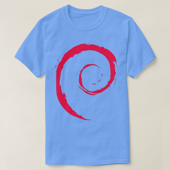 Camiseta Debian Spiral Linux (Diseño del anverso)