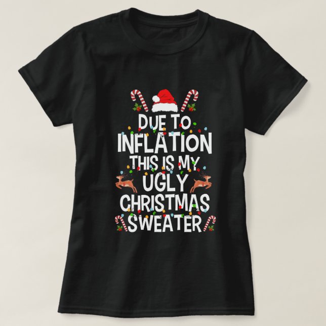 Camiseta Debido A La Inflación Esta Es Mi Fea Familia De Su (Diseño del anverso)