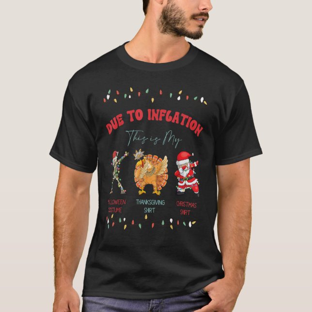 Camiseta debido a la inflación este es mi disfraz de Hallow (Anverso)