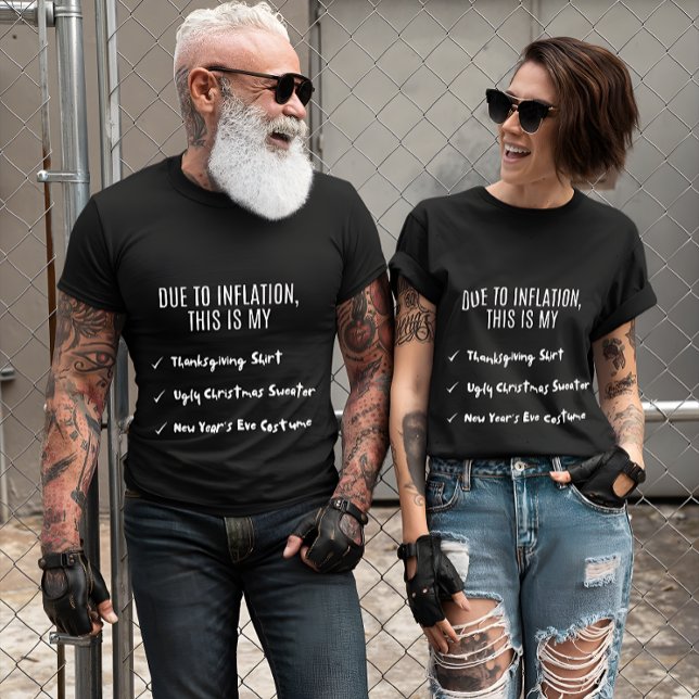 Camiseta Debido a la inflación, este es mi suéter, disfraz  (Subido por el creador)