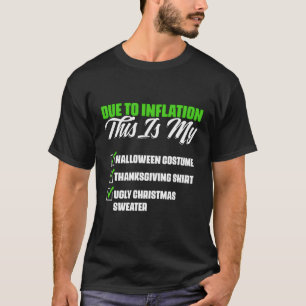 Camiseta Debido A La Inflación Halloween La Economía Del Dí