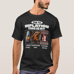 Camiseta Debido A La Inflación Halloween Navidades Del Día