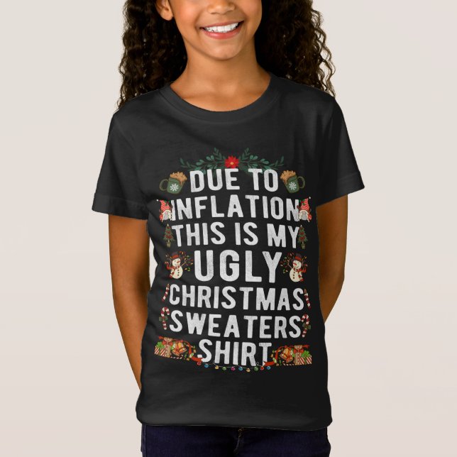 Camiseta Debido a la inflación los Navidades feos suecos so (Anverso)