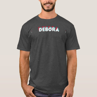 Camiseta Debora Nombre Nombre Divertido Debora tema 80s
