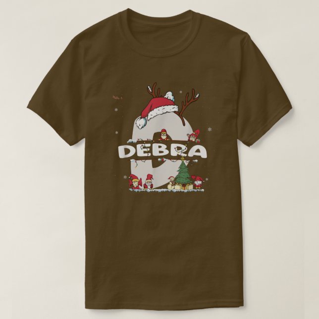 Camiseta Debra Navidades Shirt w Debra Name para navidades  (Diseño del anverso)