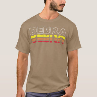 Camiseta Debra Nombre Divertido Vintage Atardecer Debra chi