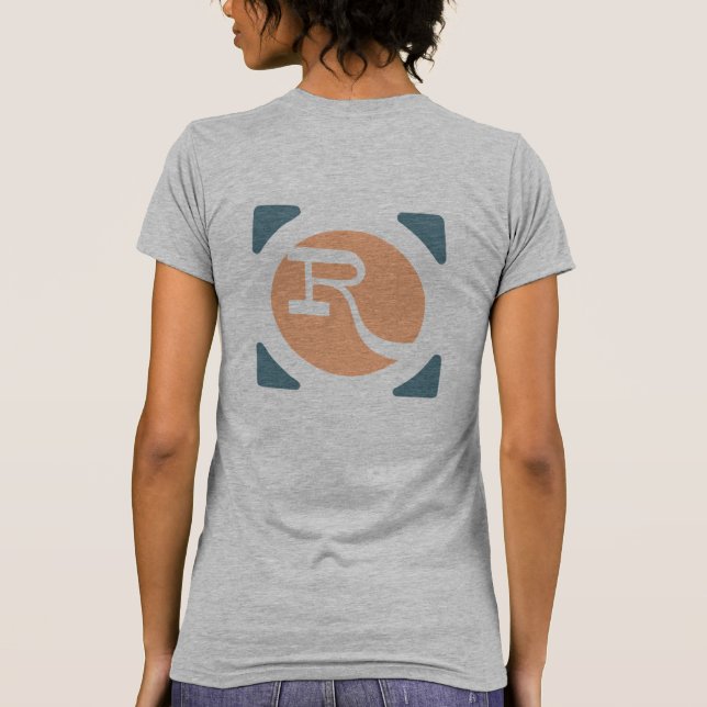 Camiseta Decal de simplicidad de Raster R (Reverso)