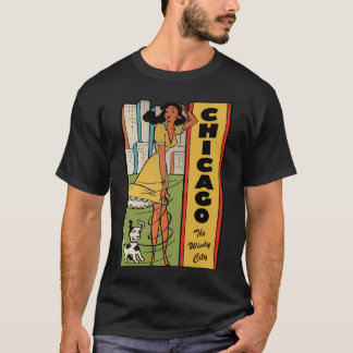Camiseta Decal de viajes de la época de Chicago Illinois
