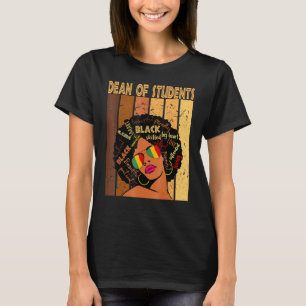 Camiseta Decano De Estudiantes Afro-Estadounidenses De Hist