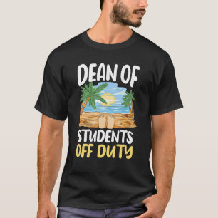 Camiseta Decano De Los Estudiantes Que Desempeñaron Su Carg
