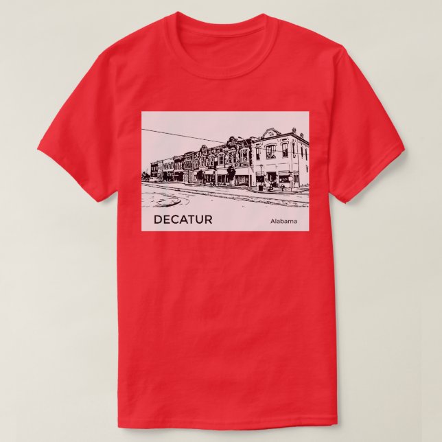 Camiseta Decatur Alabama TShirt (Diseño del anverso)
