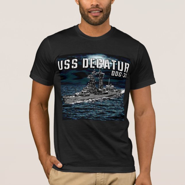Camiseta Decatur, destructor de misiles guiados (Anverso)