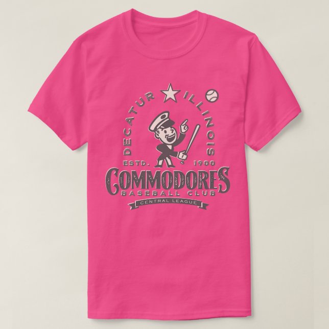 Camiseta Decatur Illinois Commodores (Diseño del anverso)