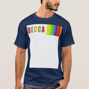 Camiseta Decca registra vinilo arco iris