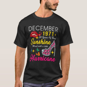 Camiseta December 1971 50 Years Of Being Sunshine 50Th Birt