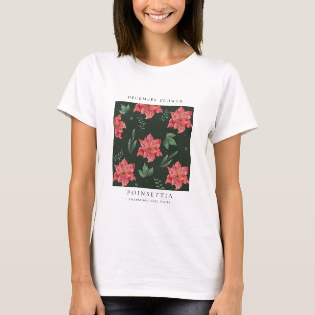 Camiseta December Birth Month Flower T-Shirt (Anverso)