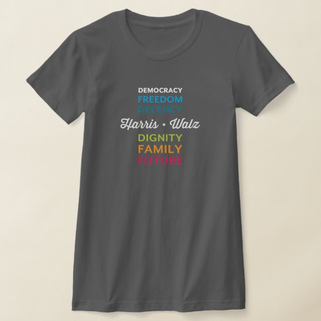 Camiseta Decencia democrática Kamala Harris Walz T-Shirt (Distribución)
