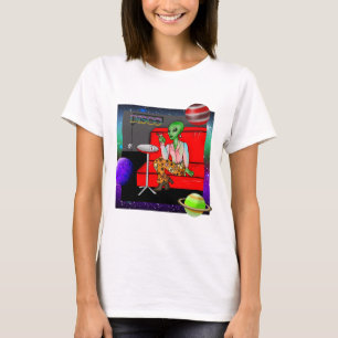 Camiseta Decenio de 1970 Retro Extraterrestre en Disco Loun