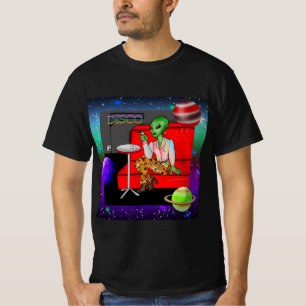 Camiseta Decenio de 1970 Retro Extraterrestre en Disco Loun