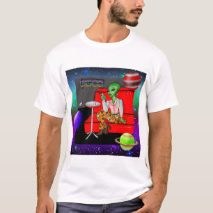 Camiseta Decenio de 1970 Retro Extraterrestre en Disco Loun
