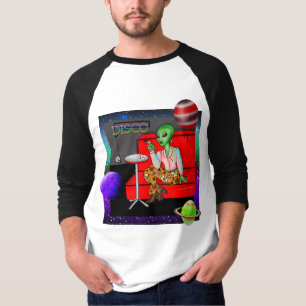 Camiseta Decenio de 1970 Retro Extraterrestre en Disco Loun