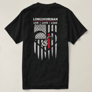 Camiseta Decepción de Longshoreman, bandera de Estados Unid