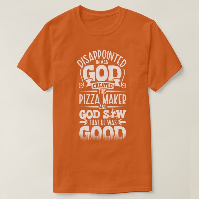 Camiseta Decepcionado experto en pizza humana (Diseño del anverso)