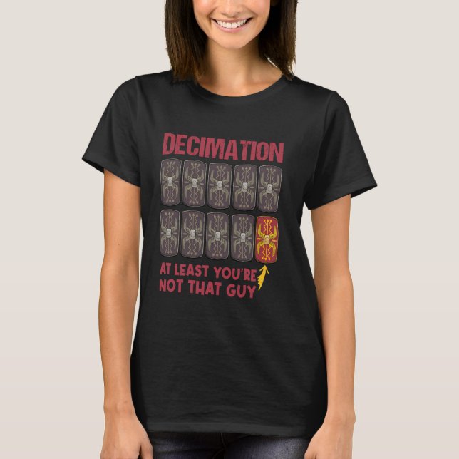 Camiseta Decimación Leyones romanas Funny Imperio Romano (Anverso)